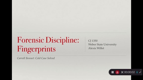 Thumbnail for CJ 1350 Midterm Presentation -- fingerprints