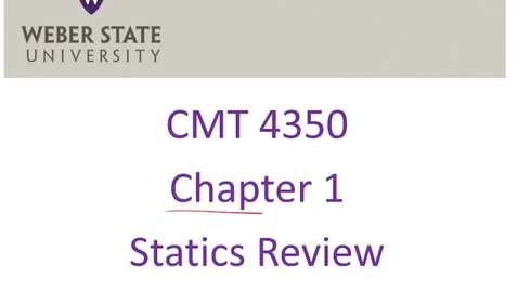 Thumbnail for CMT 4350 Chapter 1 Lecture ONL
