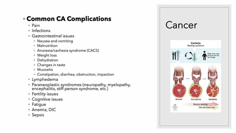 Thumbnail for Cancer complications and Cancer treatment options.mp4