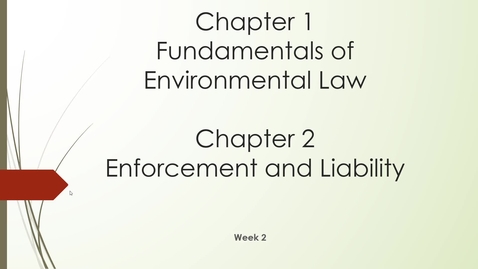 Thumbnail for Week 2- Environmental Management
