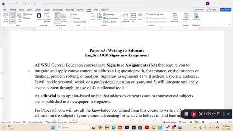 Thumbnail for Writing to Advocate