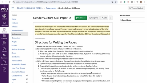 Thumbnail for Gender Culture Skill Paper - Video Directions