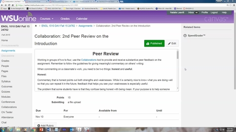 Thumbnail for entry Peer Review Video