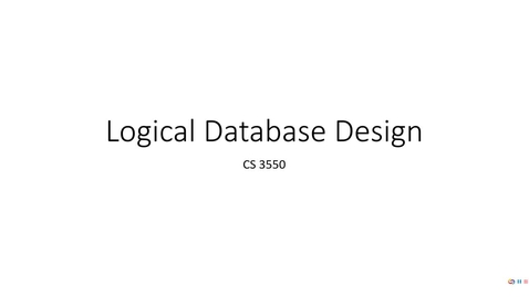 Thumbnail for entry Logical-Database-Design