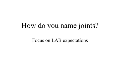 Thumbnail for How you name joints (for lab)