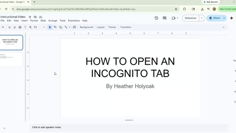 Thumbnail for InstructionalVideo