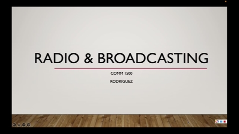 Thumbnail for Week 6 - Radio Broadcasting