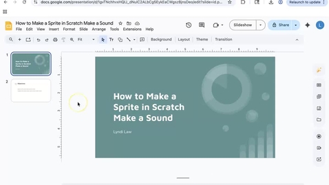 Thumbnail for Make a Sprite Make a Sound