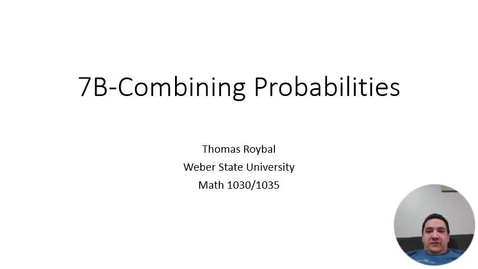 Thumbnail for 7B-Combining Probabilities ONL