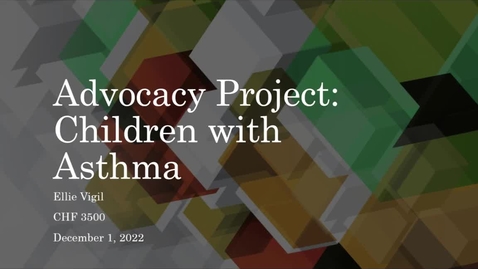 Thumbnail for Advocacy Presentation