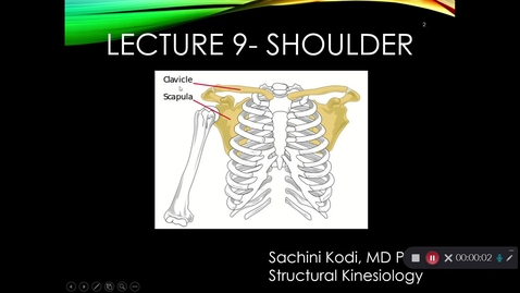 Thumbnail for entry Lecture 9- Shoulder Recording