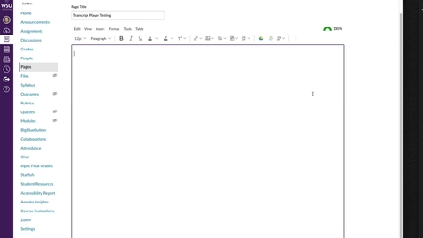 Thumbnail for Transcript Player