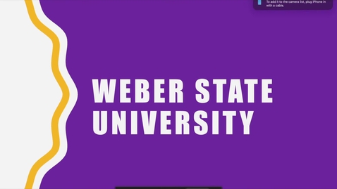 Thumbnail for Persuasive Speech - Connection at Weber State University