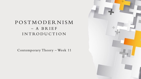 Thumbnail for Postmodernism - Brief intro