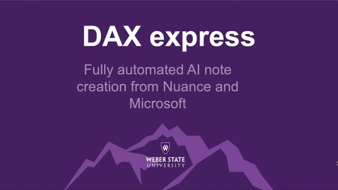 Thumbnail for entry DAX Express Presentation