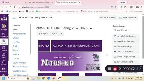 Thumbnail for 3200 Course Orientation Video