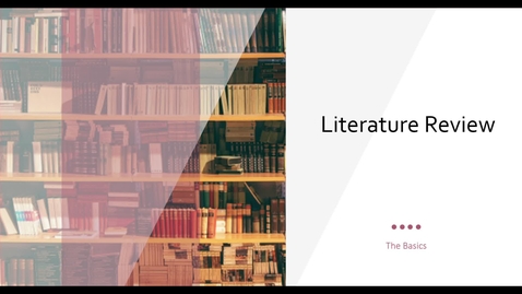 Thumbnail for Teacher Walk Through of Lit Review Lesson