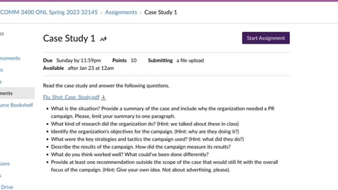 Thumbnail for Case Study Assignment - Lecture