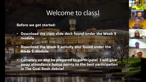 Thumbnail for Week 9 Class Recording Fall 2025