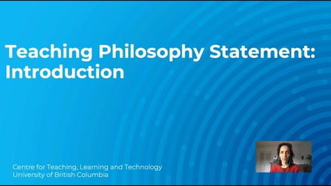 Thumbnail for Teaching Philosophy Statement: Introduction