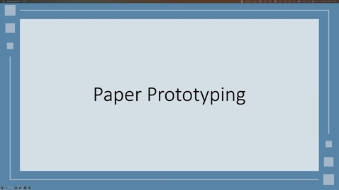 Thumbnail for Paper Prototyping - WEB 3500 Su23