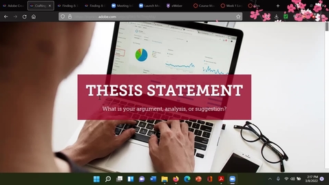 Thumbnail for ENGL_1010,_Unit_1_Lecture _Thesis_Statement_(HD_1080_-_WEB_(H264_4000))