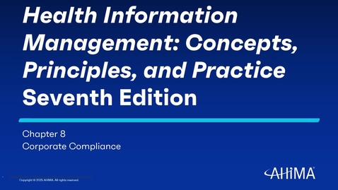 Thumbnail for Ch 8 Corporate Compliance content for Case assignment