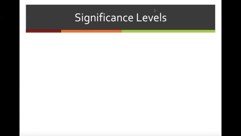 Thumbnail for COMM 3150 - Significance Levels 