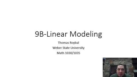 Thumbnail for 9B-Linear Modeling Video