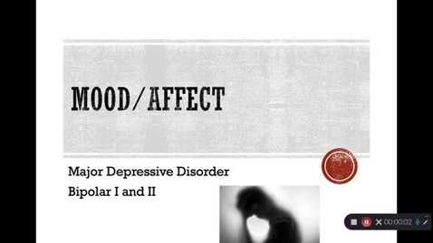Thumbnail for entry Unit 2 RECORDED LECTURE Part 2 OF 2 Cognition, Mood, Affect