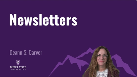 Thumbnail for COMM 3440 Newsletters 1.mp4