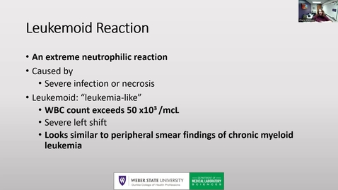 Thumbnail for entry Unit 4 Lecture 4 continuation of Non-malignant Neutrophil Disorders, Non-malignant Monocyte Disorders