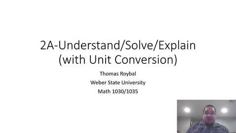 Thumbnail for 2A-Unit Conversion ONL