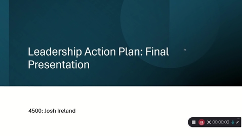 Thumbnail for NSRG 4500: Leadership Action Plan Josh Ireland