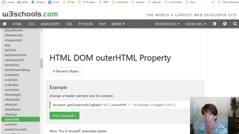 Thumbnail for entry The outerHTML property and the InsertAdjacentHTML method