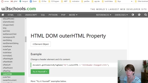 Thumbnail for The outerHTML property and the InsertAdjacentHTML method