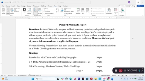 Thumbnail for Paper #2: Writing to Report Explanation
