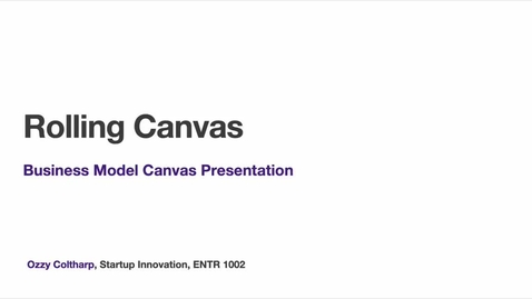 Thumbnail for Business Model Canvas Presentation Ozzy Coltharp