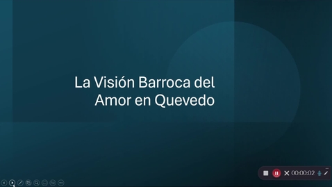 Thumbnail for La Vision Barroca del Amor en Quevedo
