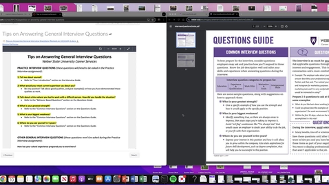Thumbnail for Tips on Answering General Interview Questions (10/10/24)