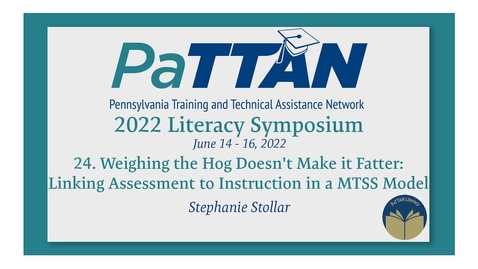 Thumbnail for entry 24. Weighing the Hog Doesn't Make it Fatter | 2022 Literacy Symposium - Quiz