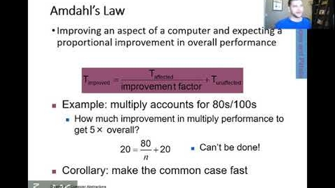 Thumbnail for entry 19: Amdahl's Law