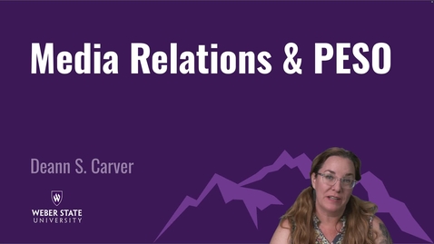 Thumbnail for COMM 3400 Media Relations PESO