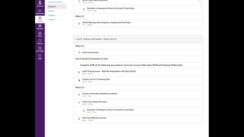Thumbnail for NRSG 4100 Week in Review: Week 13