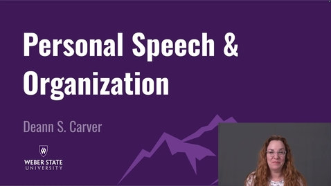 Thumbnail for COMM 1020 Personal Speech