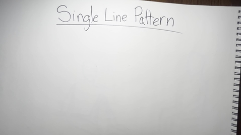 Thumbnail for entry Warm Up Exercise #24: Single Line Pattern