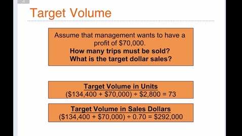 Thumbnail for Ch 3 LO 1 Target Volume