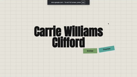 Thumbnail for Carrie Williams Clifford