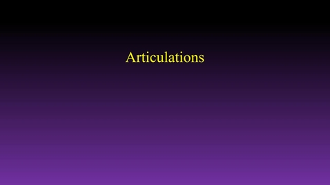 Thumbnail for entry Articulations (joints of the skeleton)