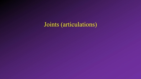 Thumbnail for Joint movement terminology movie